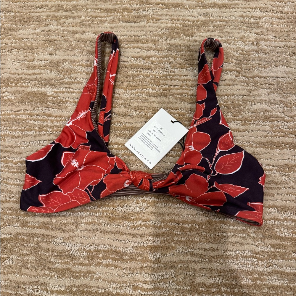 Acacia Swimwear Mid Pacifc Spain Top, Large